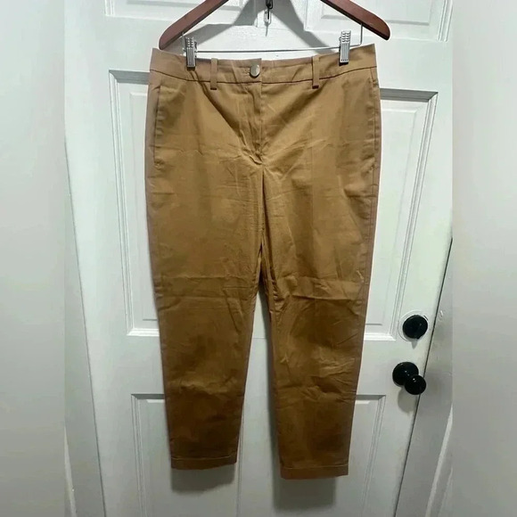 HUGO BOSS REGULAR-FIT TROUSERS IN STRETCH-COTTON TWILL SIZE 8 NWOT - Picture 6 of 11